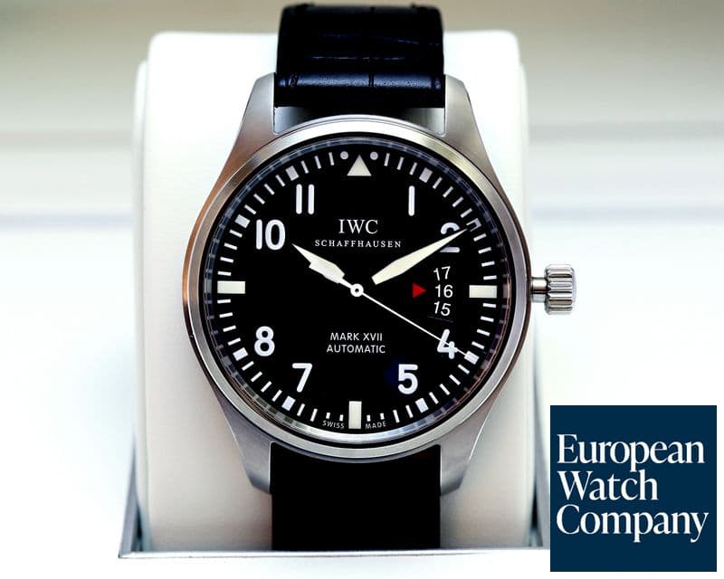 Image of IWC Mark XVII Black Dial SS / Alligator 