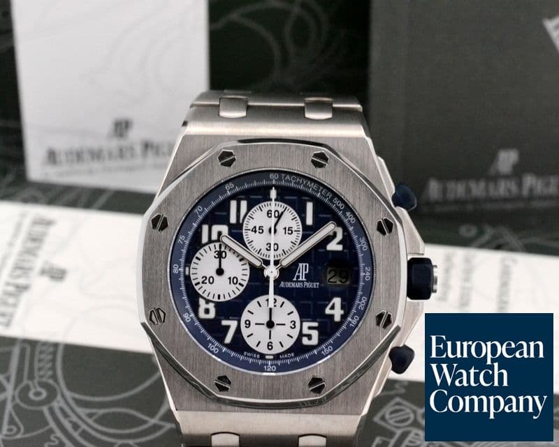Image of Audemars Piguet Offshore Chronograph Blue Dial Titanium