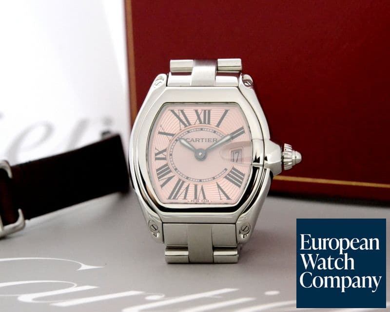 Image of Cartier Roadster Ladies Pink Dial SS / SS 