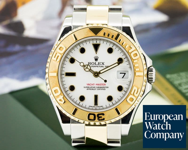 Image of Rolex Yacht Master Mid Size White Dial 18K / SS 