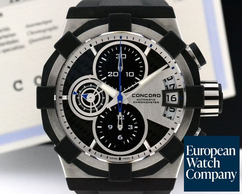 Image of Concord Concord C1 Big Date Chronograph SS / Rubber