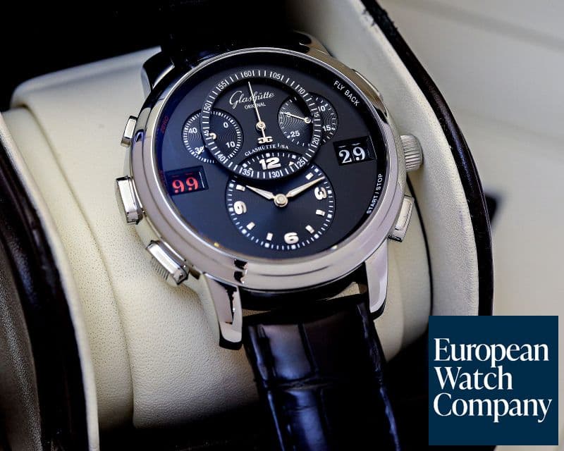 Image of Glashutte Original PanoMaticCounter XL SS / Black Dial 