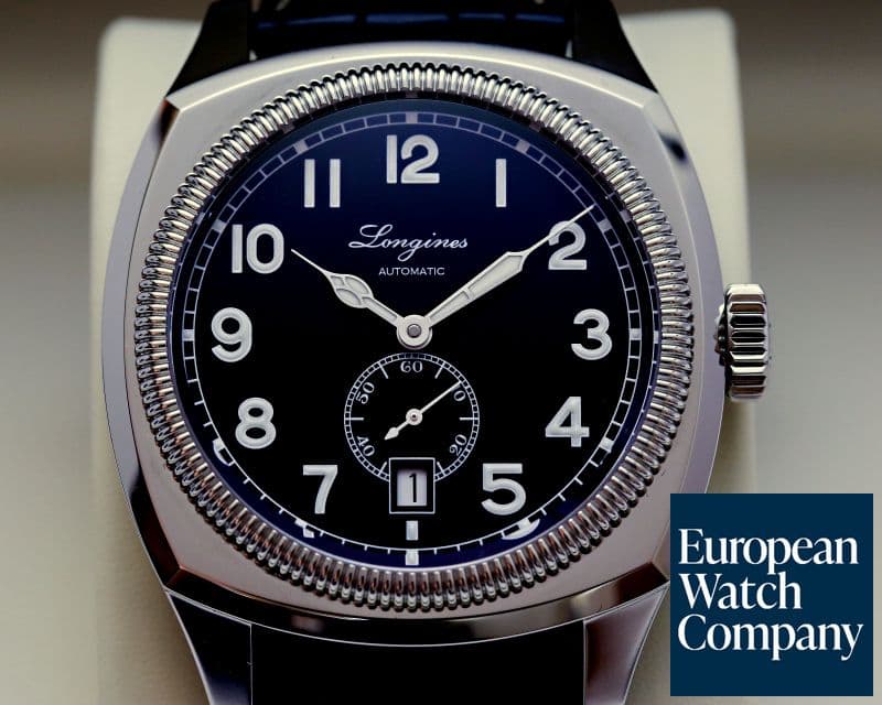 Image of Longines Heritage 
SS / Leather