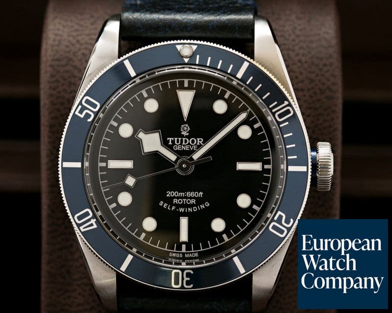 Image of Tudor Tudor Heritage Black Bay SS / Leather