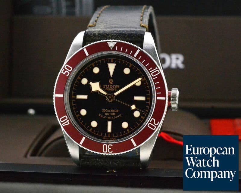 Image of Tudor Tudor Heritage Black Bay SS / Leather