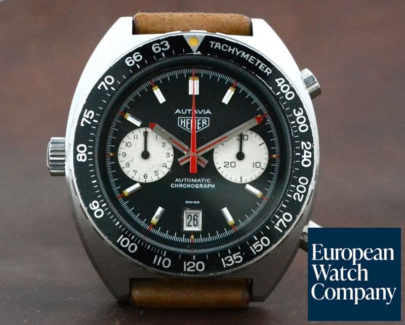 Image of Heuer Vintage Autavia Calibre 12 SS / Leather