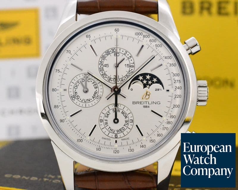 Image of Breitling Transocean Chronograph 1461 SS Silver Dial