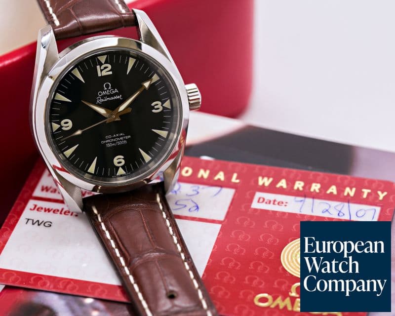 Image of Omega Aqua Terra Railmaster SS Black Dial