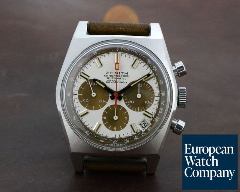 Image of Zenith Vintage El Primero TROPICAL Dial SS / Leather