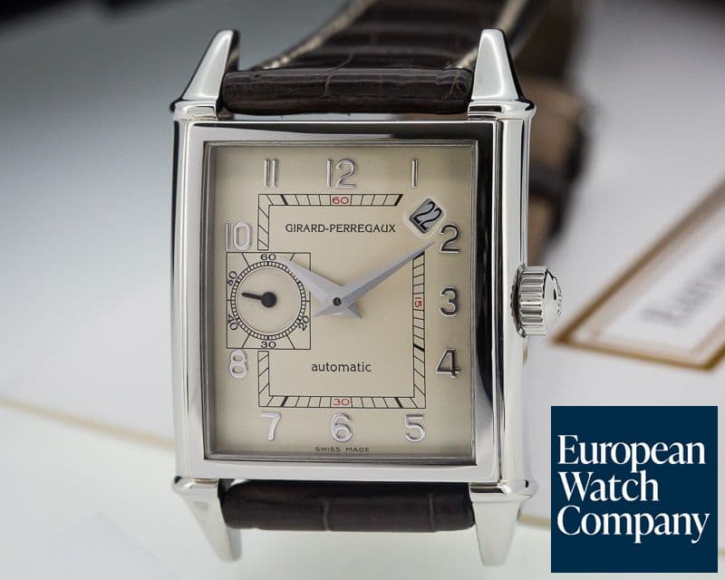 Image of Girard Perregaux Vintage 1945 Silver Dial SS 