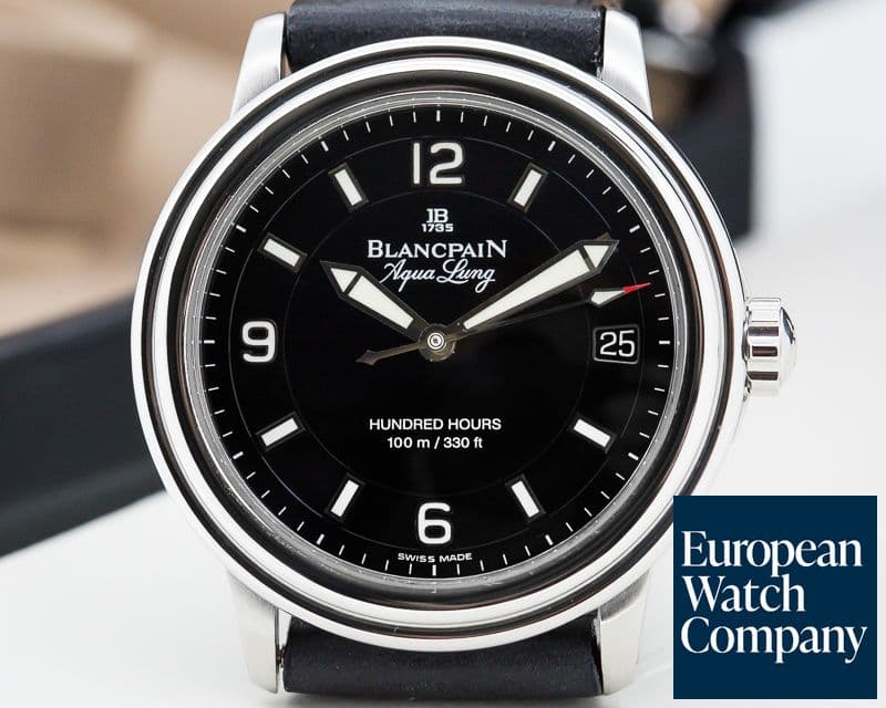 Image of Blancpain Leman Aqualung Ultra Slim Automatic SS / Strap