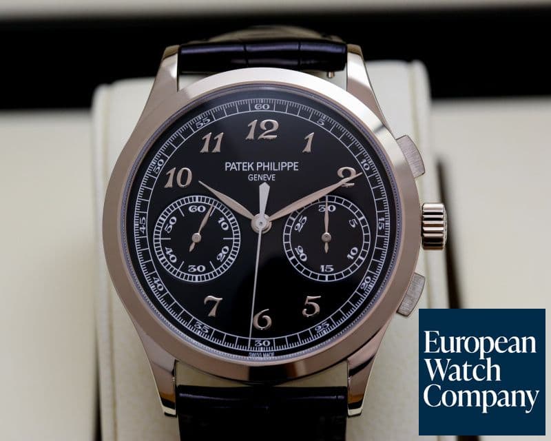 Image of Patek Philippe Chronograph 18K White Gold Black Dial UNWORN