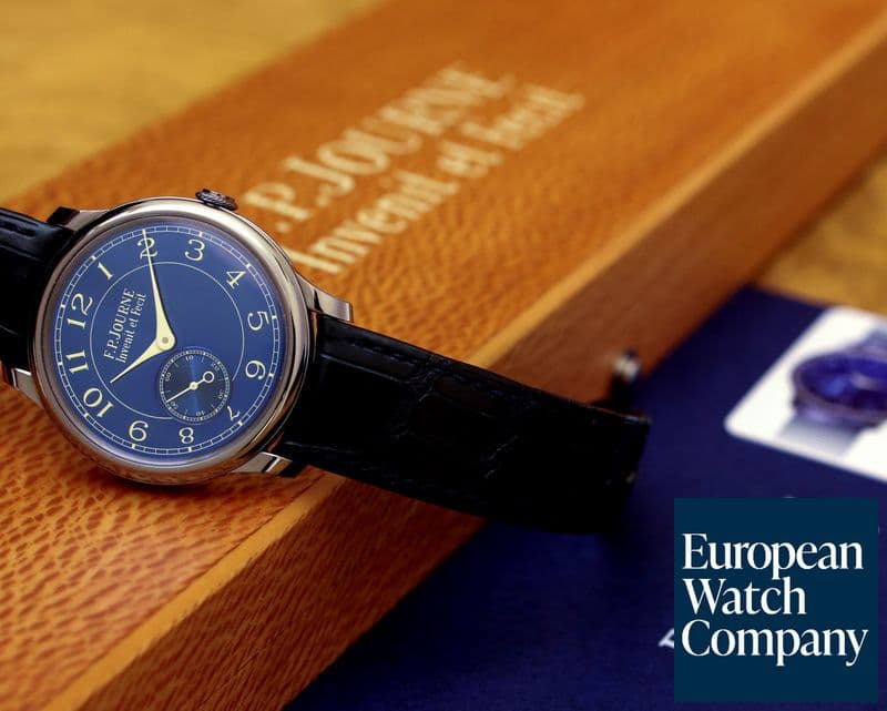 Image of F. P. Journe Chronometre Bleu Tantalum Blue Dial 