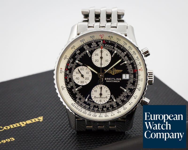 Image of Breitling Old Navitimer Chronograph SS
Black Dial