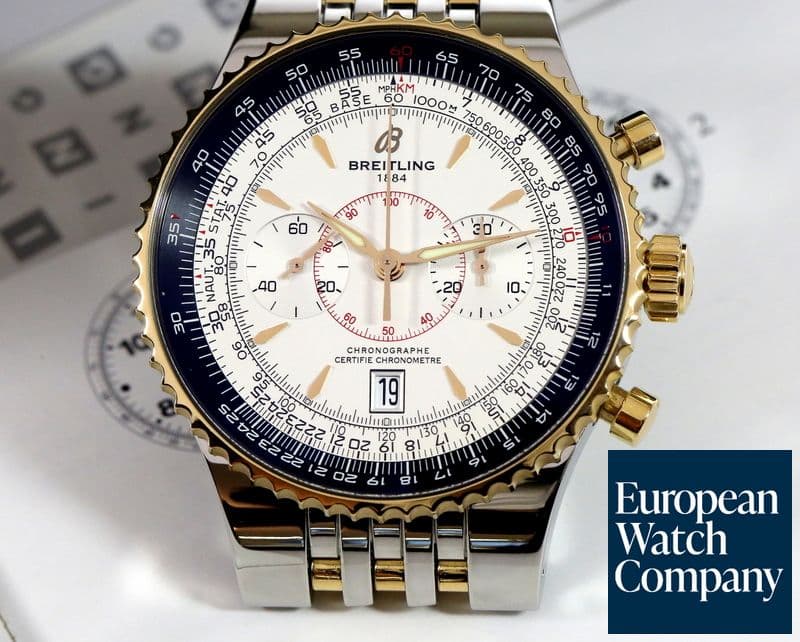 Image of Breitling Navitimer Montbrillant Legende Silver Dial SS / 18K