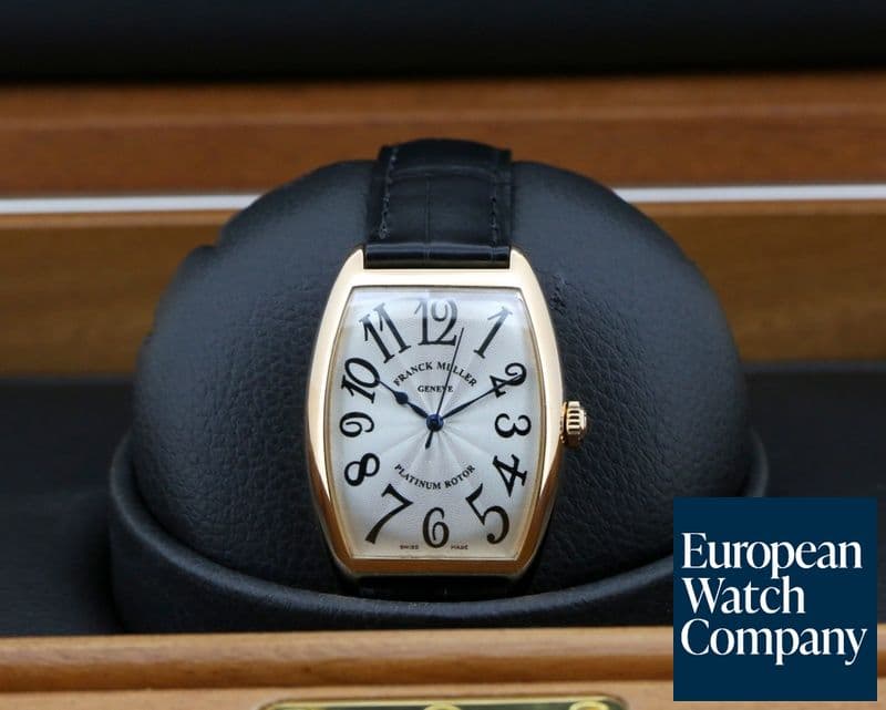 Image of Franck Muller Cintree Curvex Casablanca 18K Rose Gold Silver Dial
