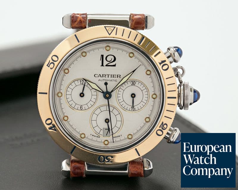 Image of Cartier Pasha Chronograph Automatic Gold / Steel