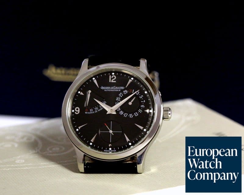 Image of Jaeger LeCoultre Reserve de Marche Steel Black Dial