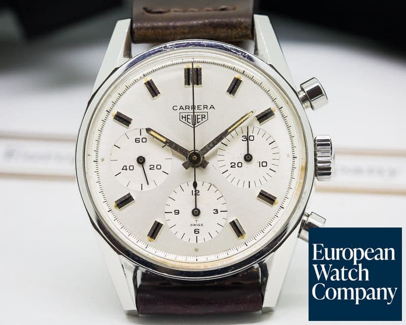 Image of Heuer Vintage Carrera Silver Dial Circa 1960s
