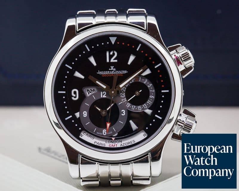 Image of Jaeger LeCoultre Master Compressor Geographic SS / SS Black Dial
