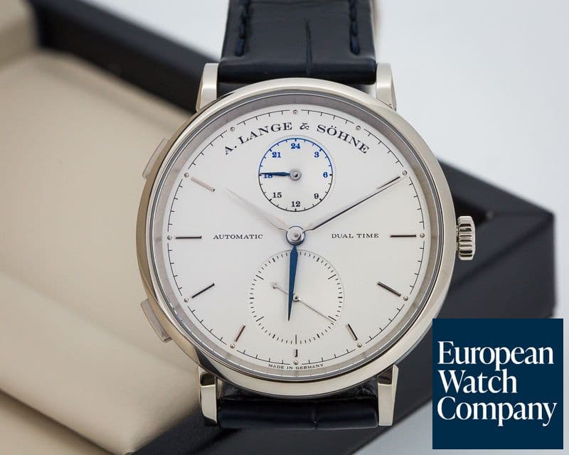 Image of A. Lange and Sohne Saxonia Dual Time 18K White Gold 