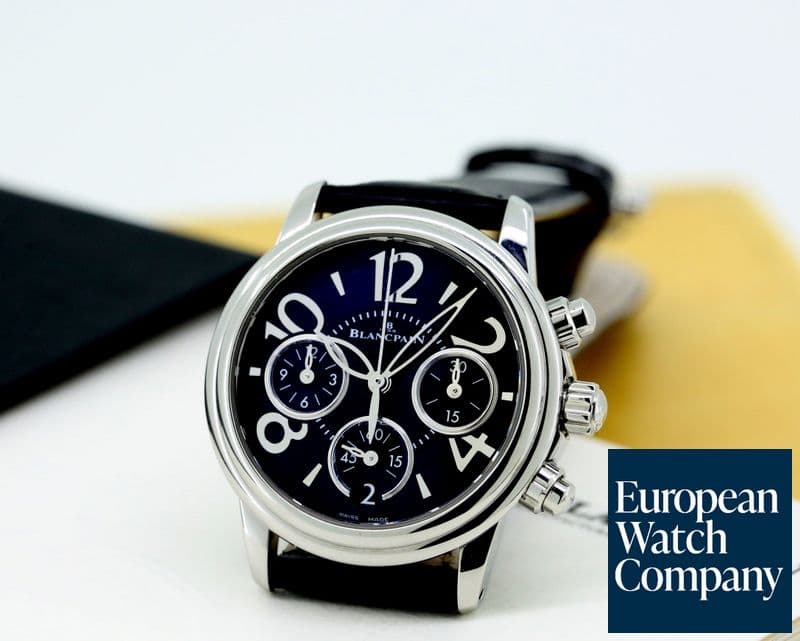 Image of Blancpain Ladies Flyback Black Dial SS
