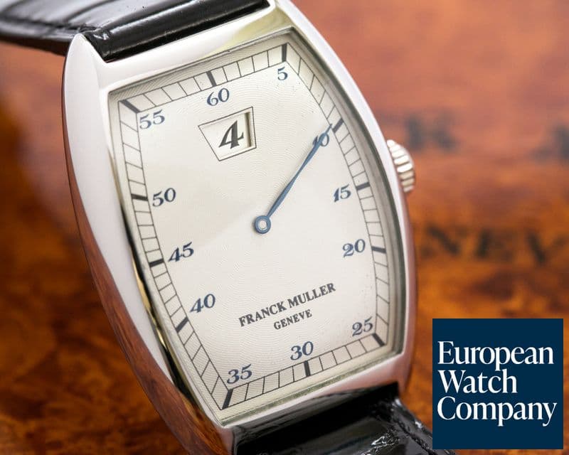 Image of Franck Muller Jump Hour Silver Dial Platinum Case
