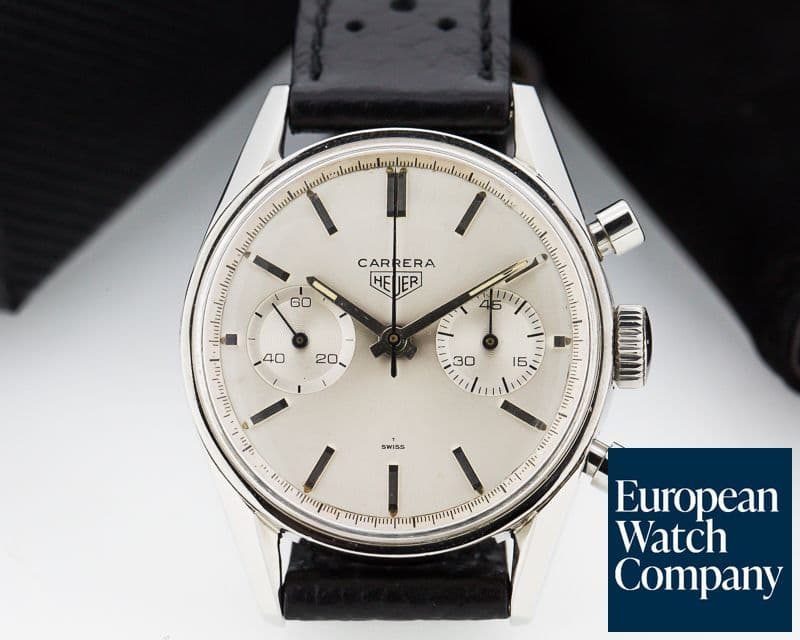 Image of Heuer Vintage Carrera Silver Dial Circa 1960s