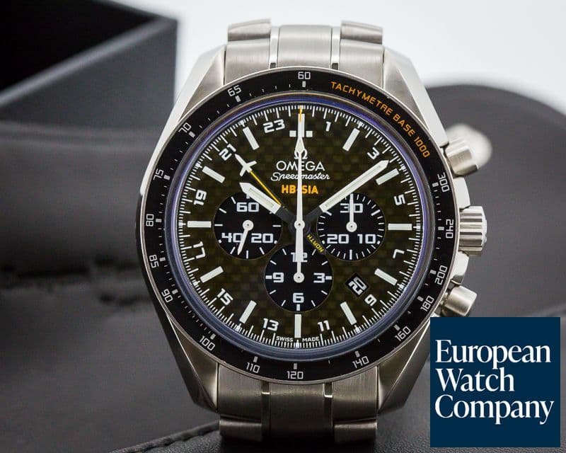 Image of Omega Speedmaster HB-SIA GMT Chronograph SOLAR IMPULSE Titanium / Carbon Fiber