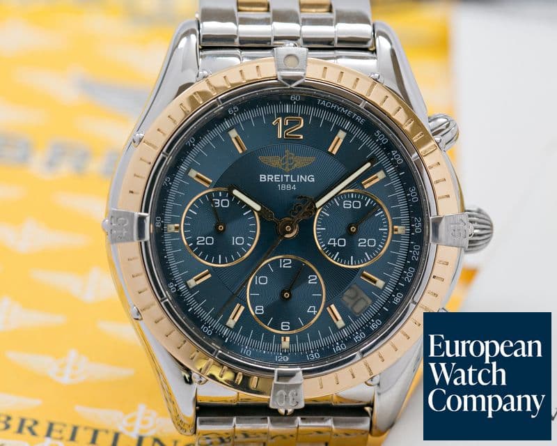 Image of Breitling Cockpit Chronograph Blue Dial SS / 18K