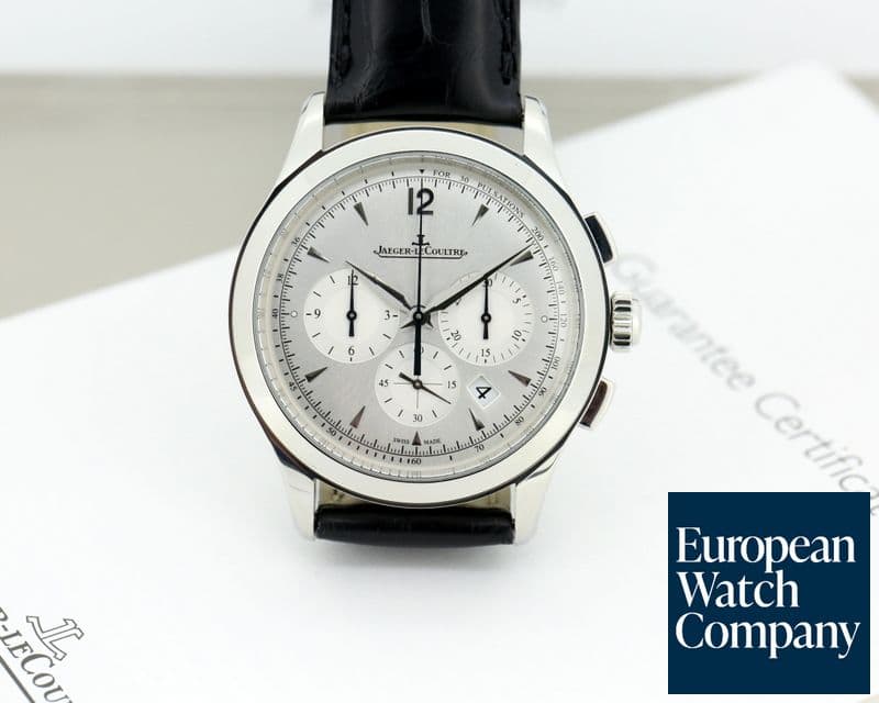Image of Jaeger LeCoultre Master Chronograph SS Silver Dial 