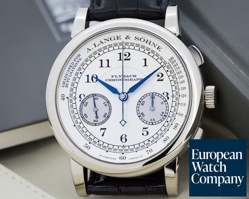 Image of A. Lange and Sohne 1815 Flyback Chronograph Silver Dial 18K White Gold 