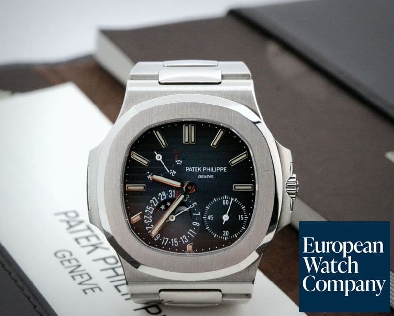 Image of Patek Philippe Jumbo Nautilus Moonphase Power Reserve SS