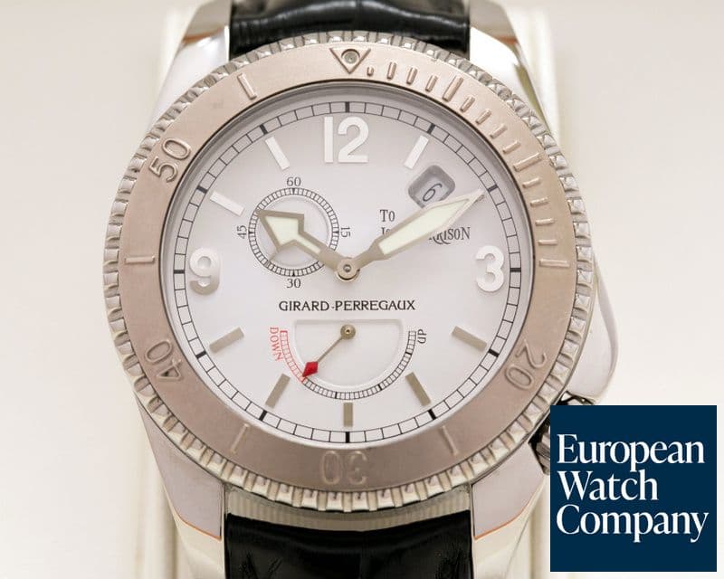 Image of Girard Perregaux Sea Hawk II John Harrison SS / 18K White Gold Bezel