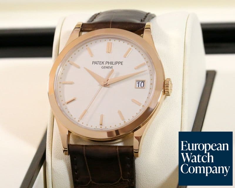 Image of Patek Philippe Calatrava 18K Rose Gold Silver Dial 