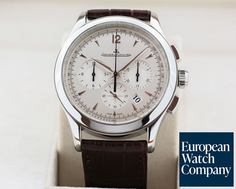 Image of Jaeger LeCoultre Master Chronograph SS Silver Dial 