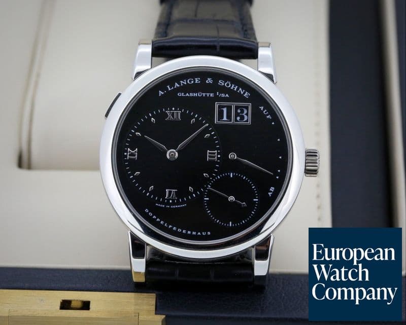 Image of A. Lange and Sohne Lange 1 Platinum Black Dial "DARTH"