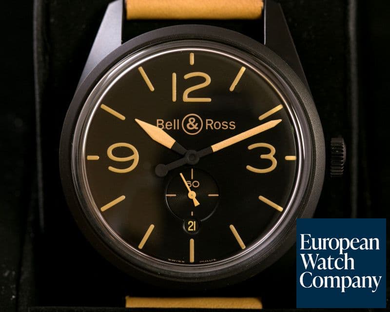 Image of Bell & Ross Vintage BR123 Original Black PVD Black Dial