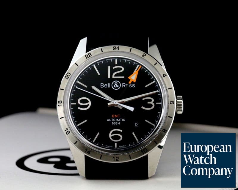 Image of Bell & Ross Vintage GMT 24HR SS / Rubber