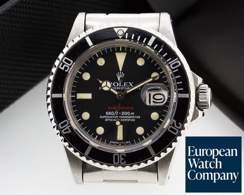 Image of Rolex Vintage RED Submariner MK VI 1973
