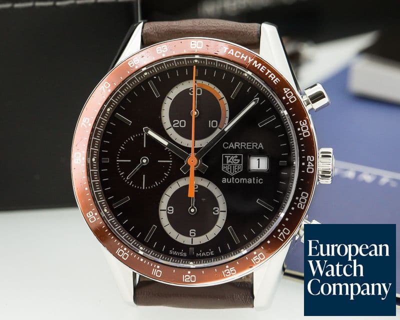 Image of TAG Heuer Carrera Chronograph SS / SS Black Dial 
