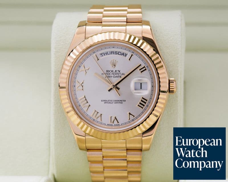 Image of Rolex Day Date II President 18K Yellow Silver Roman Dial 