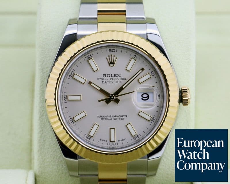 Image of Rolex Datejust II Ivory Stick Dial 18K / SS
