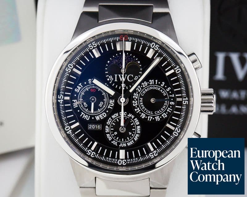 Image of IWC GST Perpetual Calendar Chronograph SS Black Dial