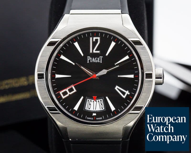Image of Piaget Polo FortyFive Date Titanium / Rubber