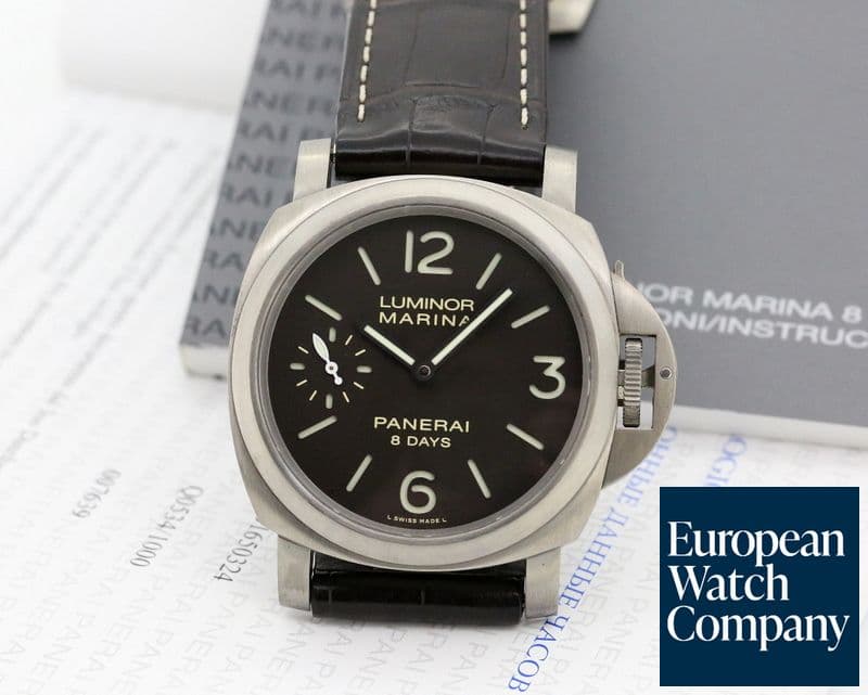 Image of Panerai Luminor Marina 8 Day Manual/ Titanium