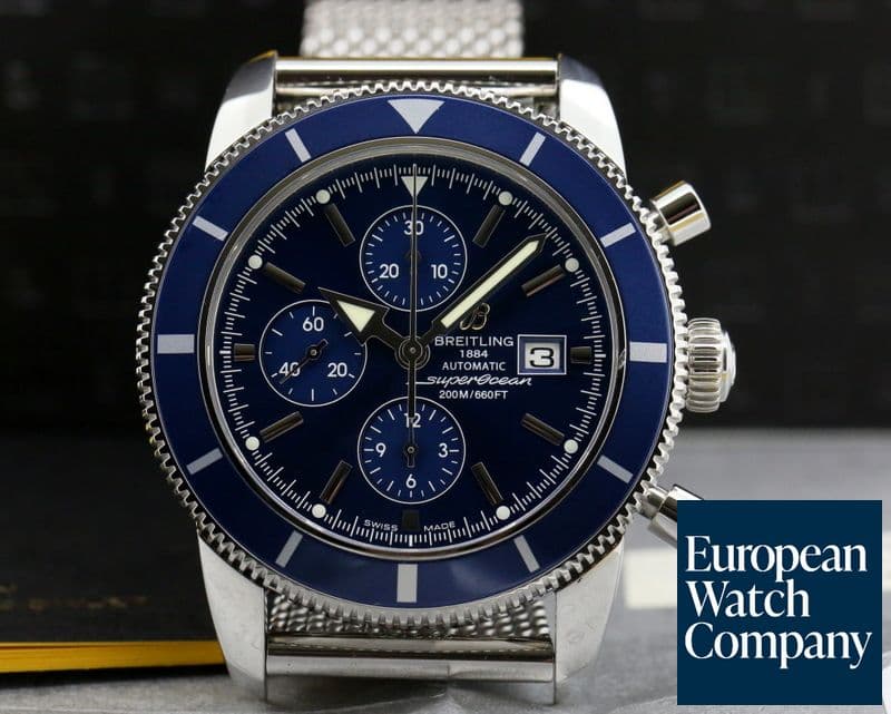 Image of Breitling SuperOcean Heritage Chronograph Blue Dial SS / SS