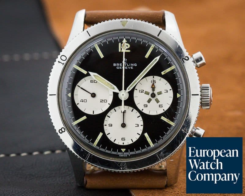 Image of Breitling Vintage Breitling AVI Pilot Watch SS RARE