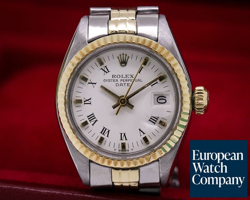 Image of Rolex Lady Oyster Date Silver Dial SS / 18K