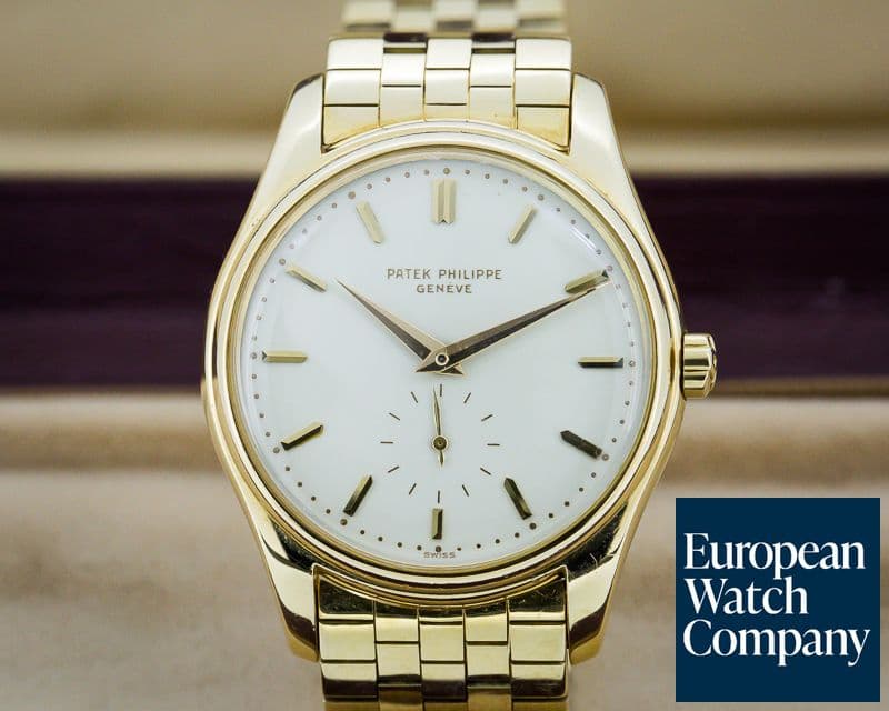 Image of Patek Philippe Vintage Calatrava Automatic Enamel 18K Yellow Gold / Bracelet